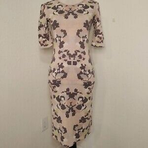 Philosophy Peach Pink Geometric Print Dress